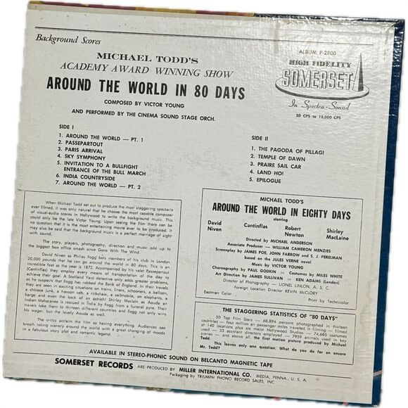 Around the World in 80 Days Vinyl Record - Picture 2 of 2
